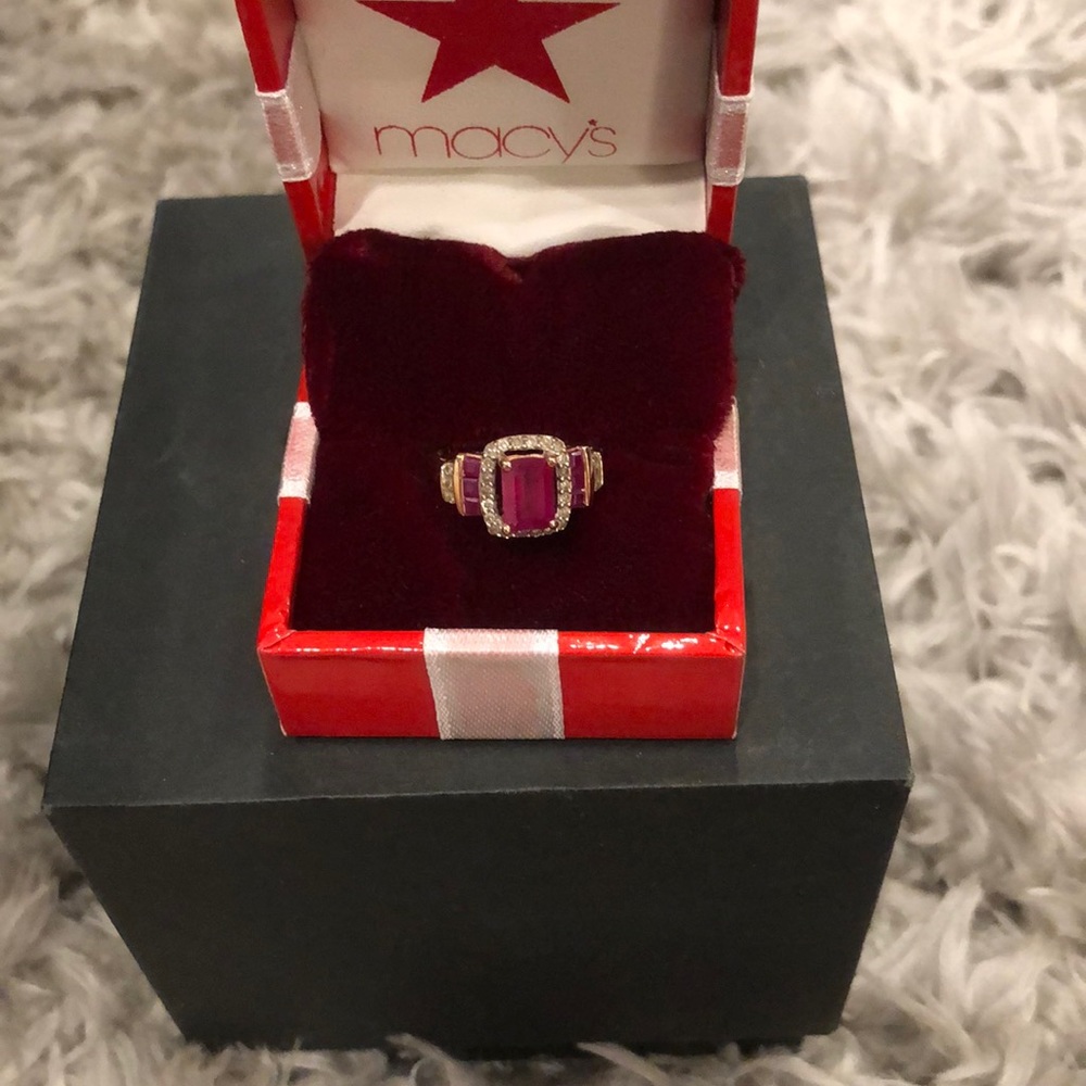 COPY - Ruby rose gold ring sz:5